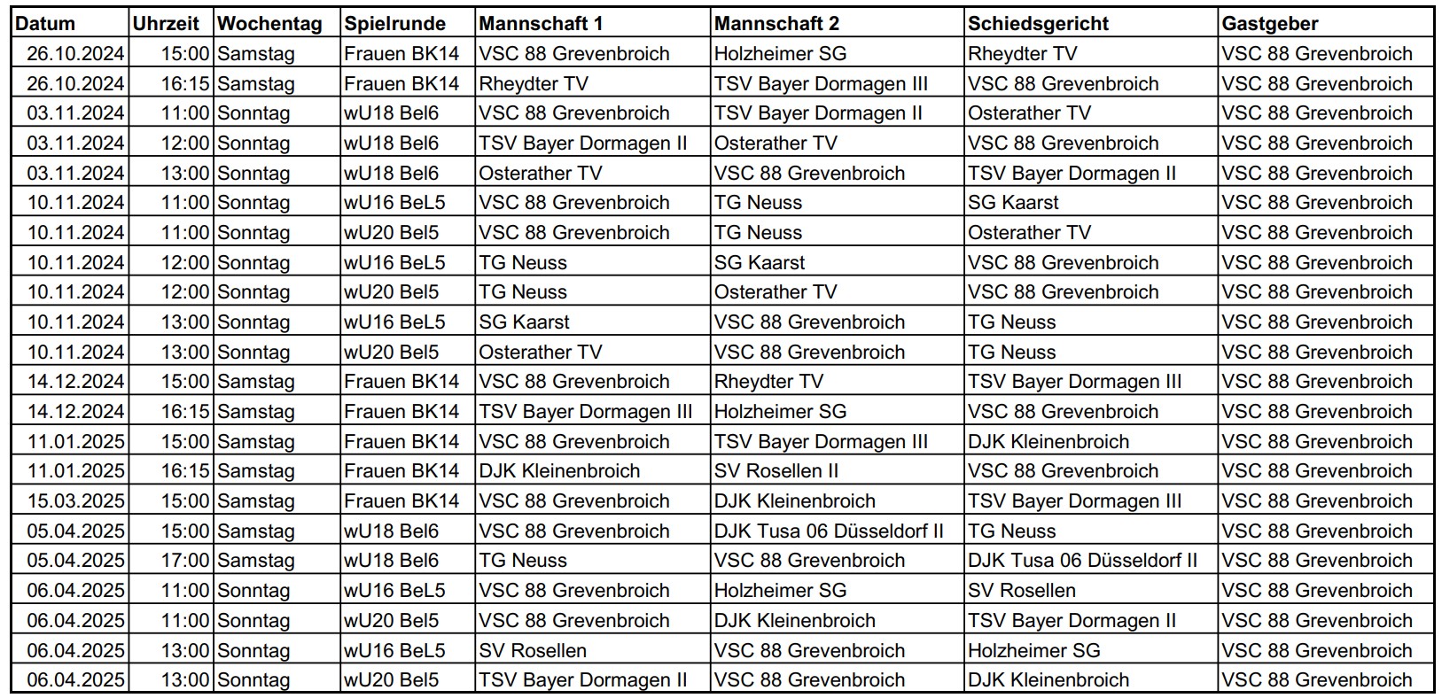 Heimspiele 2024_25 Heimspiele 2024_25